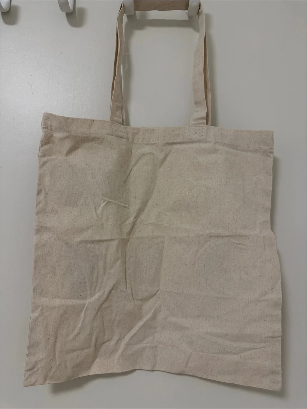 Café Kids Beige Canvas Tote Bag with Food Patches